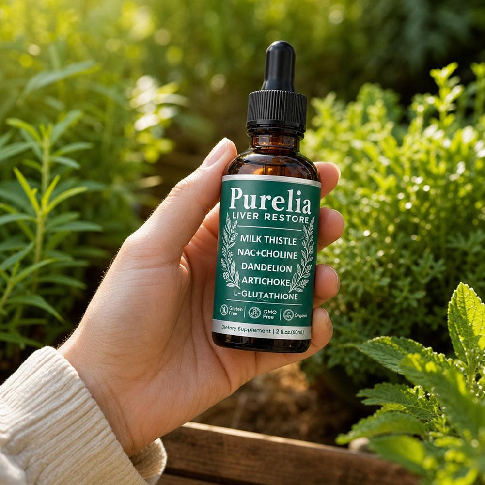 Herbal Wellness Liquid - Purelia Gotas Líquidas Restauradoras de Fígado