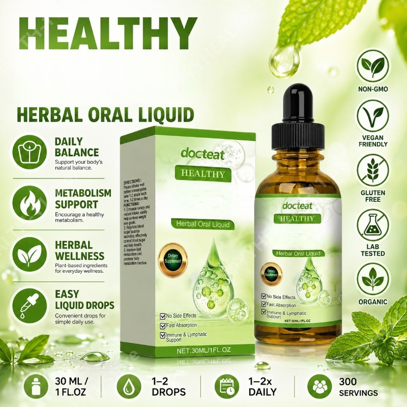 Herbal Wellness Liquid - Extrato de Folha de Hortelã e