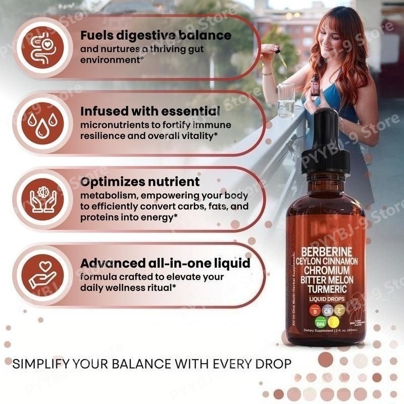 Gotas Líquidas de Berberina, C - Herbal Wellness Liquid avaliação e preço